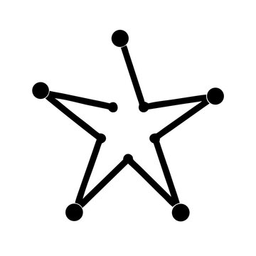 star octogram  vector flat icon