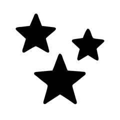 stars glyph  vector flat icon