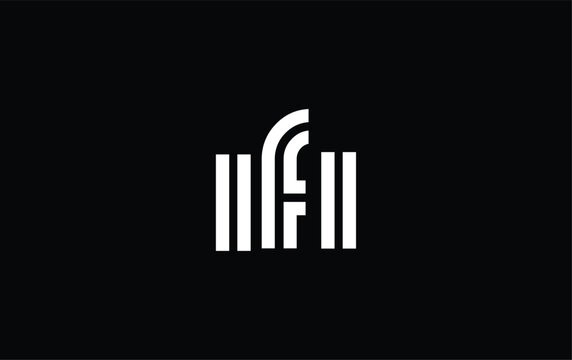IFI Creative Unique Modern Letter Logo Design. Stylized logo featuring a unique letter design, presenting abstract minimalist aesthetics and modern appeal.