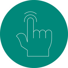 Tap single vector illustration icon