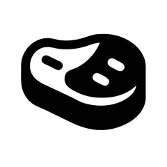 steak  vector flat icon