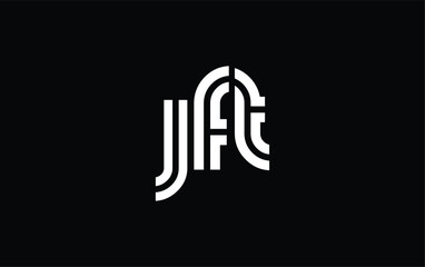 JFT Creative Unique Modern Letter Logo Design. Stylized logo featuring a unique letter design, presenting abstract minimalist aesthetics and modern appeal. © Mahamud