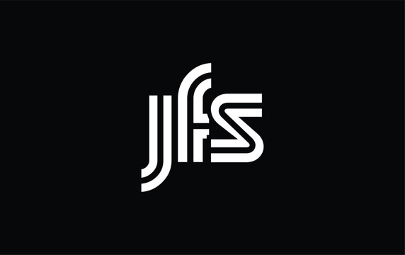 JFS Creative Unique Modern Letter Logo Design. Stylized logo featuring a unique letter design, presenting abstract minimalist aesthetics and modern appeal.