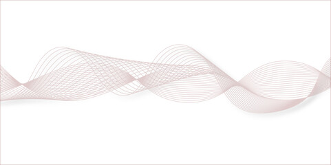 abstract wave element for design pink and white. Design template for cover, business. Abstract dynamic color lines, waves. Vector geometric backgrounds.	