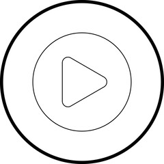 Play single vector illustration icon