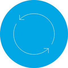 Rotate single vector illustration icon