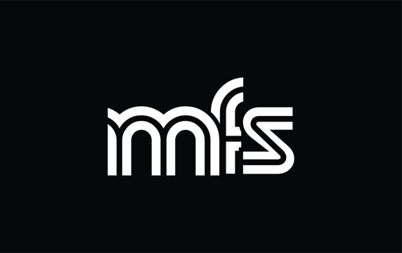 MFS Creative Unique Modern Letter Logo Design. Stylized logo featuring a unique letter design, presenting abstract minimalist aesthetics and modern appeal.