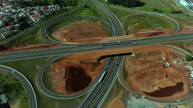 Highway intersections. Road intersections. City of Botucatu, Intersection, Rodovia Professor Jo&atilde;o Hip&oacute;lito Martins and Rodovia Marechal Rondon. 06-22-2024