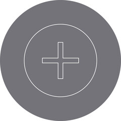 Obraz premium Plus single vector illustration icon