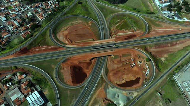 Highway intersections. Road intersections. City of Botucatu, Intersection, Rodovia Professor Jo&atilde;o Hip&oacute;lito Martins and Rodovia Marechal Rondon. 06-22-2024