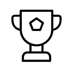 trophy  vector flat icon