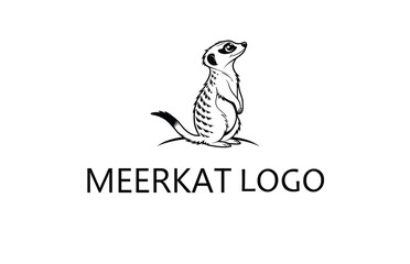 Obraz premium Professional Meerkat Logo Vector | Sharp, High-Contrast Design for Business Cards and Stationery.