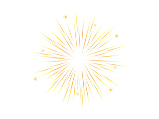 Comic blurred color lines with motion stars with radial focus for high energy effects. Graphic high speed explosion Comic high speed beam, design for manga and anime graphics. Vector.