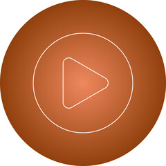 Play single vector illustration icon