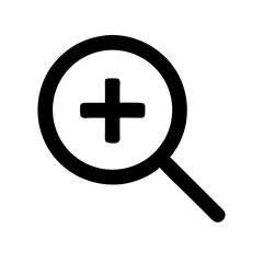 Fototapeta premium zoom in vector flat icon