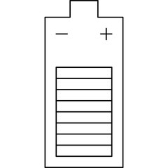 Battery single vector illustration icon