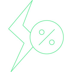 Cheap Energy single vector illustration icon