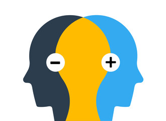 Bipolar personality disorder health mental condition illustration