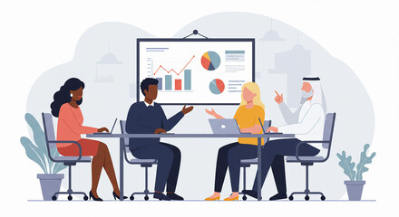 Business Meeting with Diverse Group of People