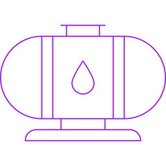 Oil Tank single vector illustration icon