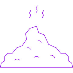 Residue single vector illustration icon