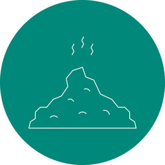 Residue single vector illustration icon