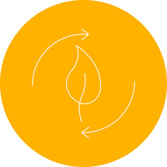 Renewable Energy single vector illustration icon