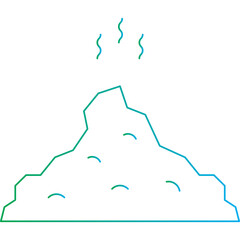 Residue single vector illustration icon