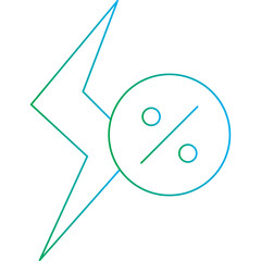 Cheap Energy single vector illustration icon
