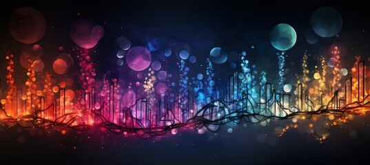 Obraz premium Futuristic data streams converge into animated DNA strands symbolizing groundbreaking effects of gene therapy as it redefines hereditary disorder treatments in advanced medical therapies