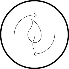 Renewable Energy single vector illustration icon