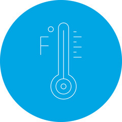 Thermometer single vector illustration icon
