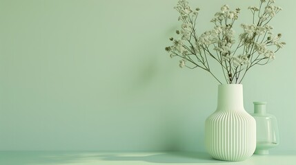 Subtle pastel mint green plain background offering fresh peaceful feel perfect for eco conscious brands organic product ads and modern app interfaces