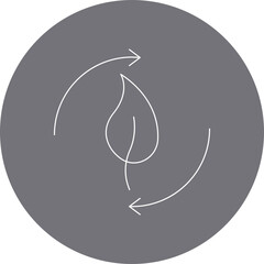 Renewable Energy single vector illustration icon