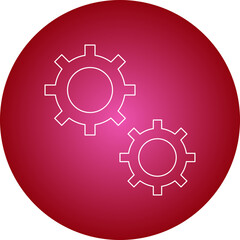 Gears single vector illustration icon