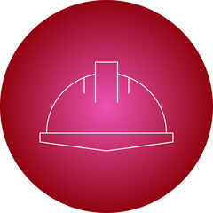 Helmet single vector illustration icon