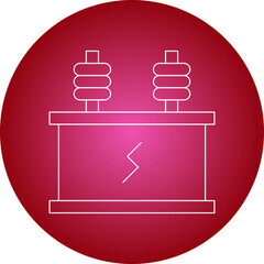 Power Transformer single vector illustration icon