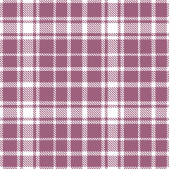 Traditional white and Dark dusky purple Seamless Tartan Textile Design