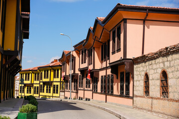 Fototapeta premium Traditional Buildings in Eskisehir, Turkiye