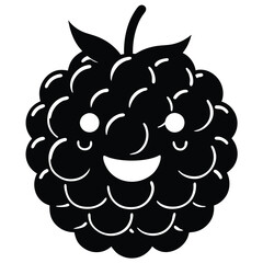 Black-berry  isolated on white background