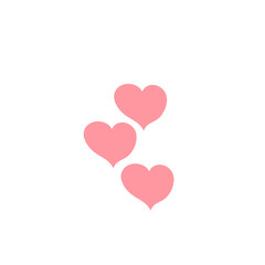 Heart shape icon vector 