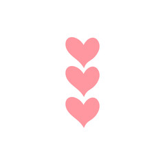 Heart shape icon vector 