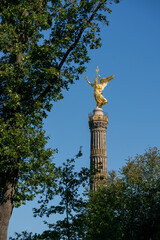 Siegessäule - landmark column in center of Berlin (Germany)