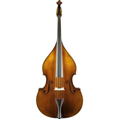 Fototapeta premium Beautifully crafted double bass showcasing elegant design and rich wood tones