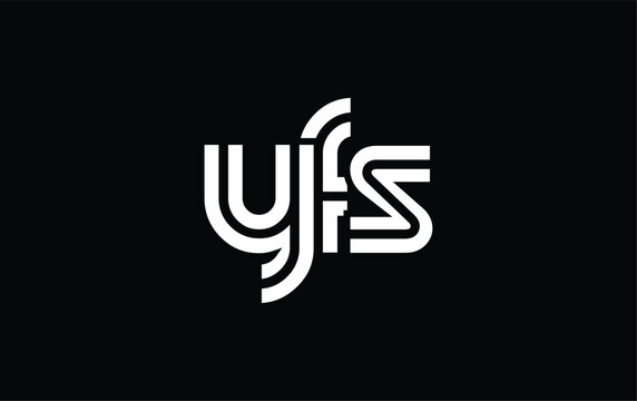 YFS Creative Unique Modern Letter Logo Design. Stylized logo featuring a unique letter design, presenting abstract minimalist aesthetics and modern appeal.