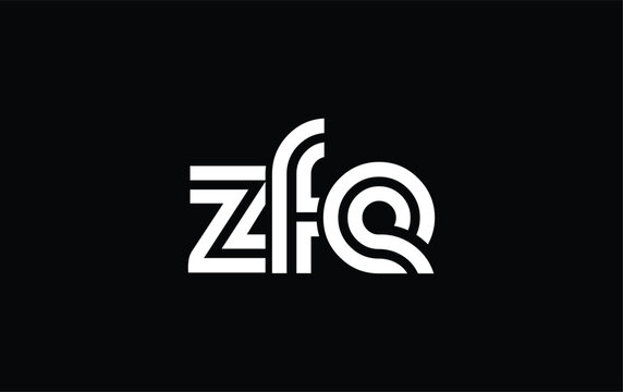 ZFE Creative Unique Modern Letter Logo Design. Stylized logo featuring a unique letter design, presenting abstract minimalist aesthetics and modern appeal.