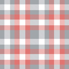Plaid pattern seamless. Classic cool grey & Metallic white Tartan Textile Design. 
