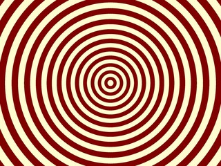 An abstract background image of concentric circles.  The circles are red and cream, creating a hypnotic effect.  It's an abstract design.