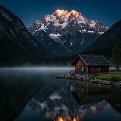 lake in the mountains