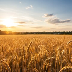 Obraz premium Golden wheat field